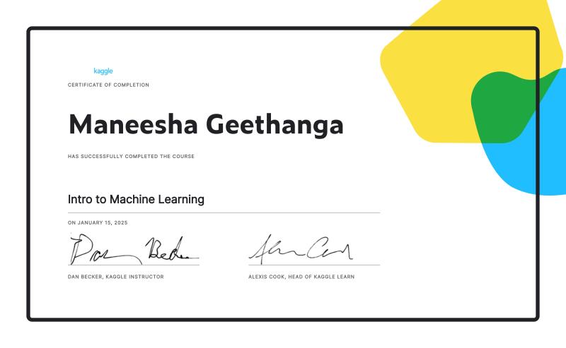 Kaggle Certification